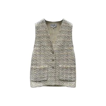CHANEL 25P Tank Tops Women's Light Yellow