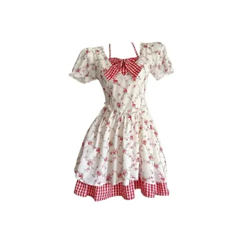 GUOZHEN Short Sleeved Dress Women's