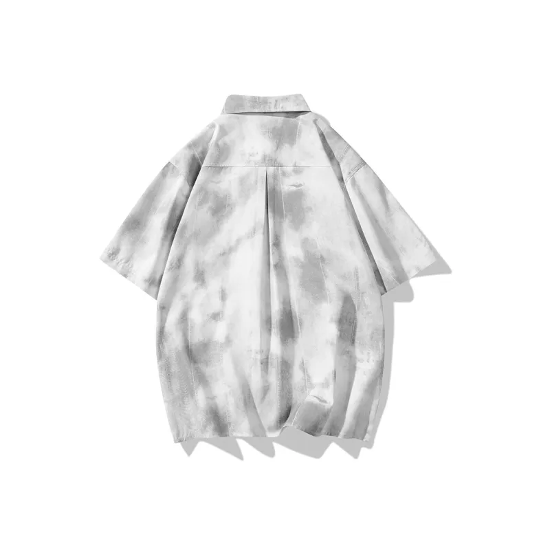 SNOW FLYING Shirts Men White Gray-1