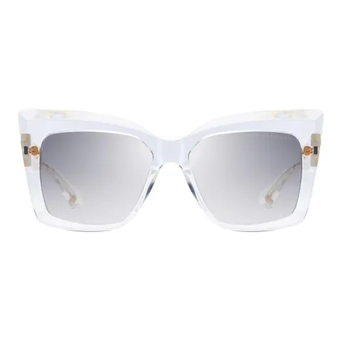 DITA Acetate Irregular Shape Sunglasses Unisex White
