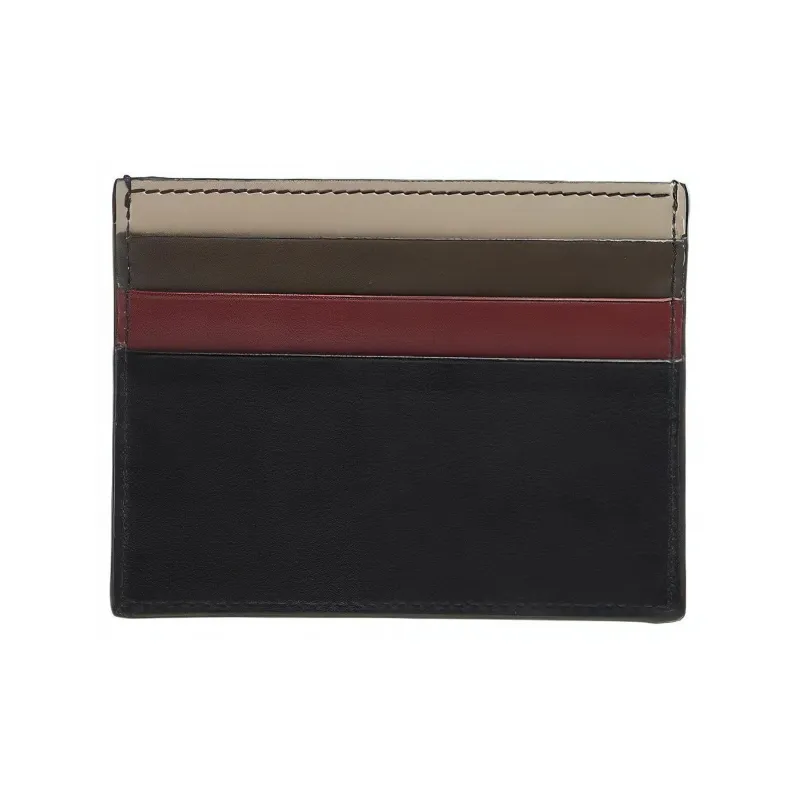 ETRO Cow Leather Card Holder Unisex Black-3