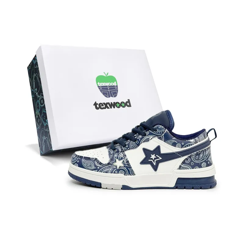 TEXWOOD Abrasion Resistant Balance Lightweight Low Top Skateboard Shoes Unisex Box-10