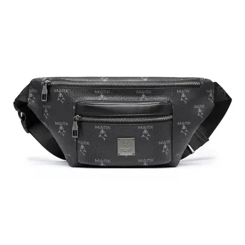 FAIRWHALE PVC Sling Bag, Fanny Pack Unisex Black