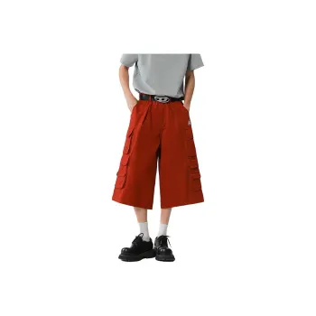 Weles Cargo Shorts Unisex Red