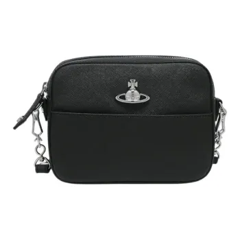 Vivienne Westwood Leather Crossbody Bag, Shoulder Bag Women's Black