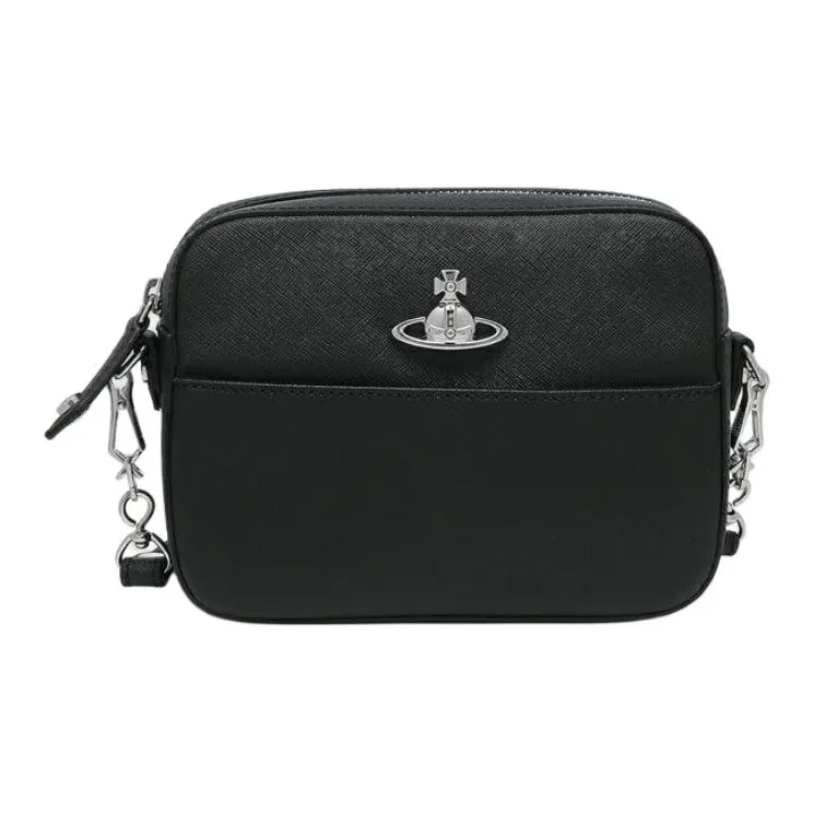 Vivienne Westwood Leather Crossbody Bag, Shoulder Bag Women's Black-0