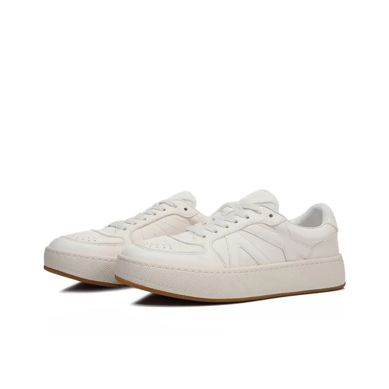 Bansley Low Top Skateboard Shoes Men's White-2