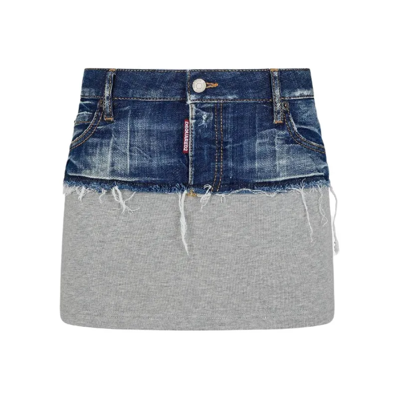 DSQUARED 2 Denim Short Skirts Women's Multicolor-0