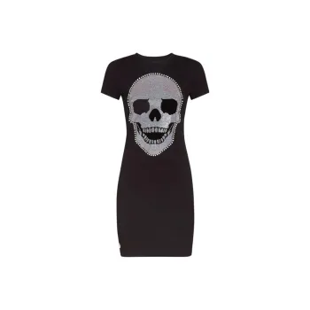 PHILIPP PLEIN Short Sleeved Dress Women's Black