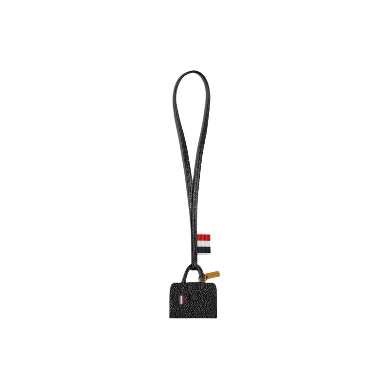 THOM BROWNE· Grain Cow Leather Handbag Women's Black-1