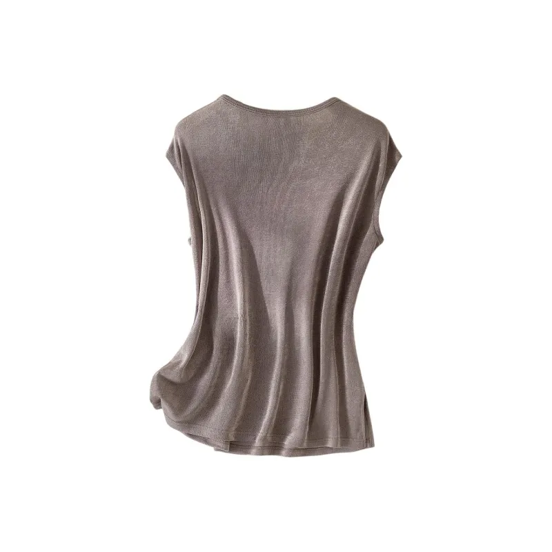IHIMI T Shirts Women's Gray Purple-1