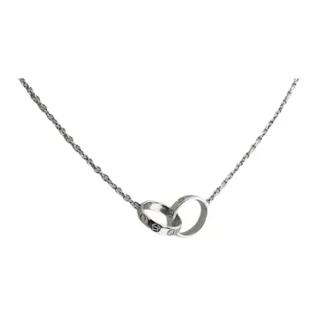 Cartier 2000s 18K White Gold Love Necklace