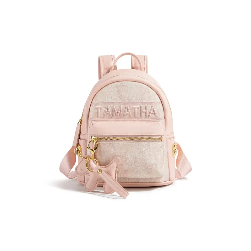 TAMATHA Polyurethane Backpack Women's Pink-1