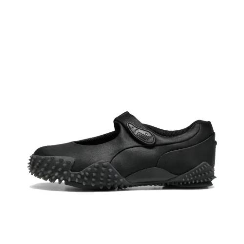 PUMA Mostro Fey Black Cool Dark Gray Satin Women's