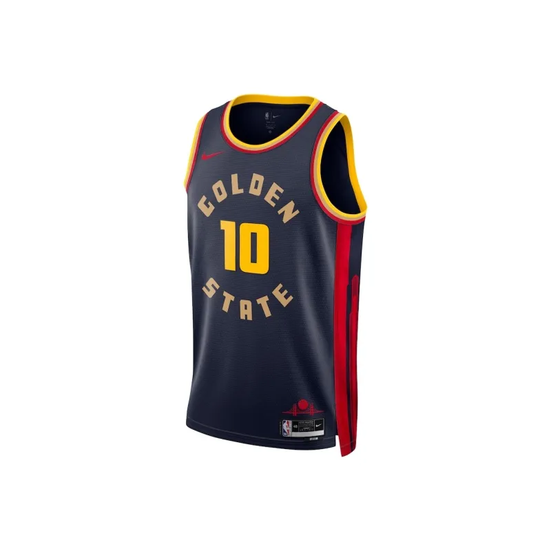 Nike x NBA Golden State Warriors Basketball Jersey Men's Dark Blue-0