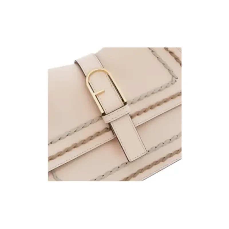 Furla Calfskin One Shoulder Handbag Medium Size Women's Ancient Pink-4