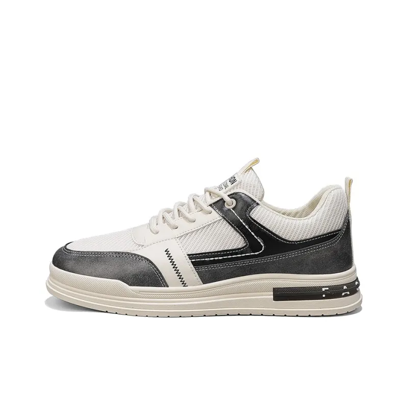 LONGDUIZHANG Slip Resistant Cushioning Abrasion Resistant Lightweight Low Top Skateboard Shoes Men's-5