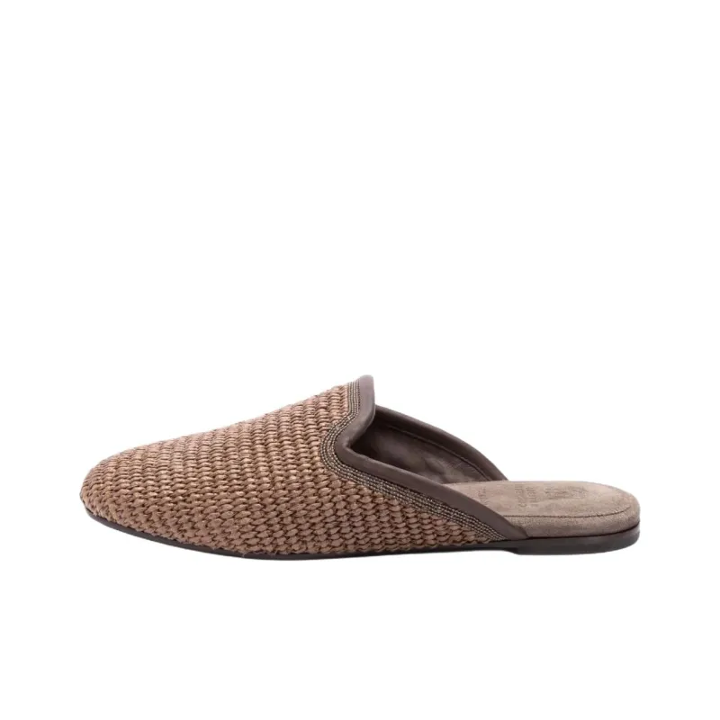 Brunello Cucinelli Woven Slippers Women's-0