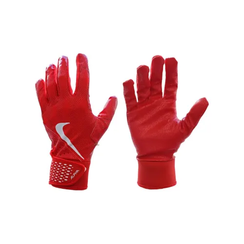 Nike Polyester Sports Gloves Unisex Red
