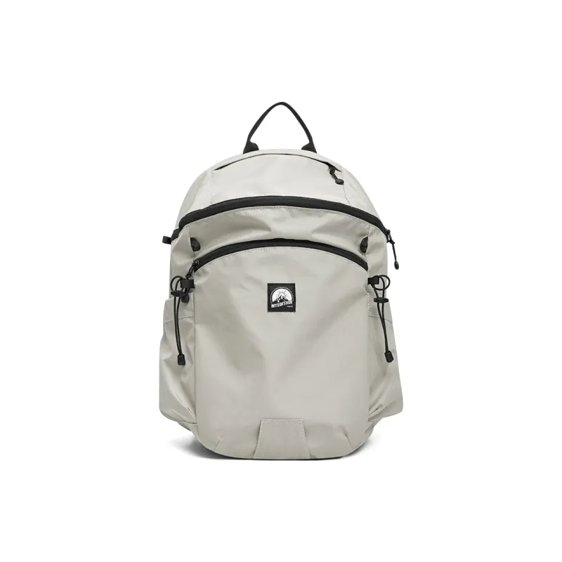 MYEDITION 18L Backpack Outdoor Bag Fabric Black/Greige/Long Flower Baskets Purple Unisex-4