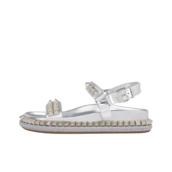 CL LUBOTING Pyrabizz 2025 Fall Women's Apparel Collection One Strap Sandals Women's Silver