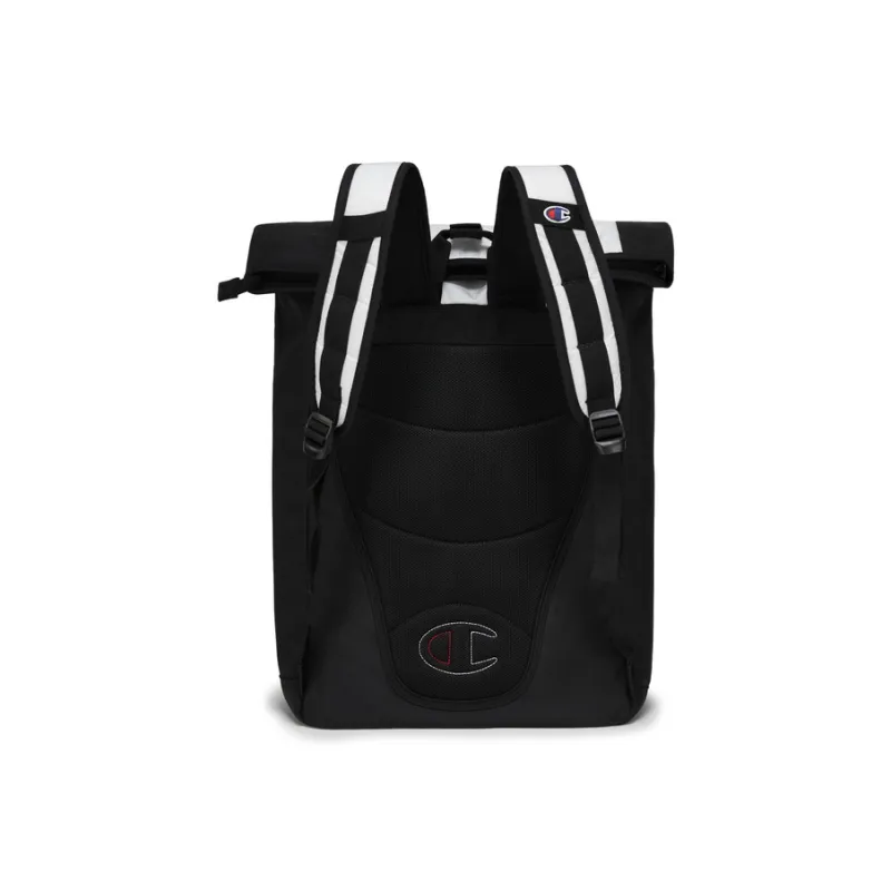 Champion Fabric Backpack Tubas Unisex White Patchwork/Black/Green-5