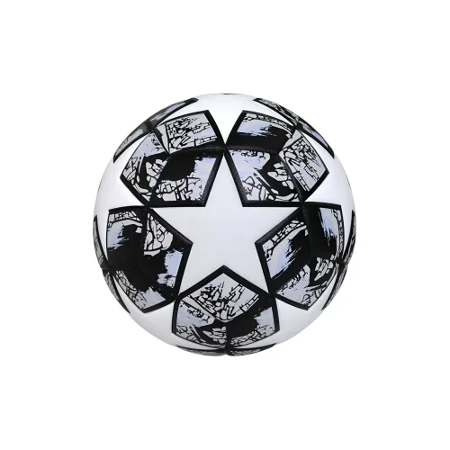 JUNGLELEOPARD CLB Size 5 Ball Soccer PU Machine Stitched Soccer Ball Unisex Black
