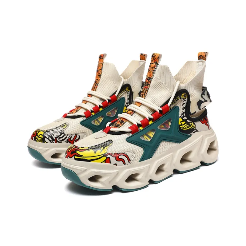Kuding Breathable Mid Top Training Sprint Physical Fitness Test Physical Exam Racing Running Shoes Men's-3