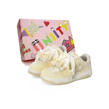 UNIITY Wear Resistant Lightweight Height Increasing Low Top Skateboard Shoes Women's Box Included