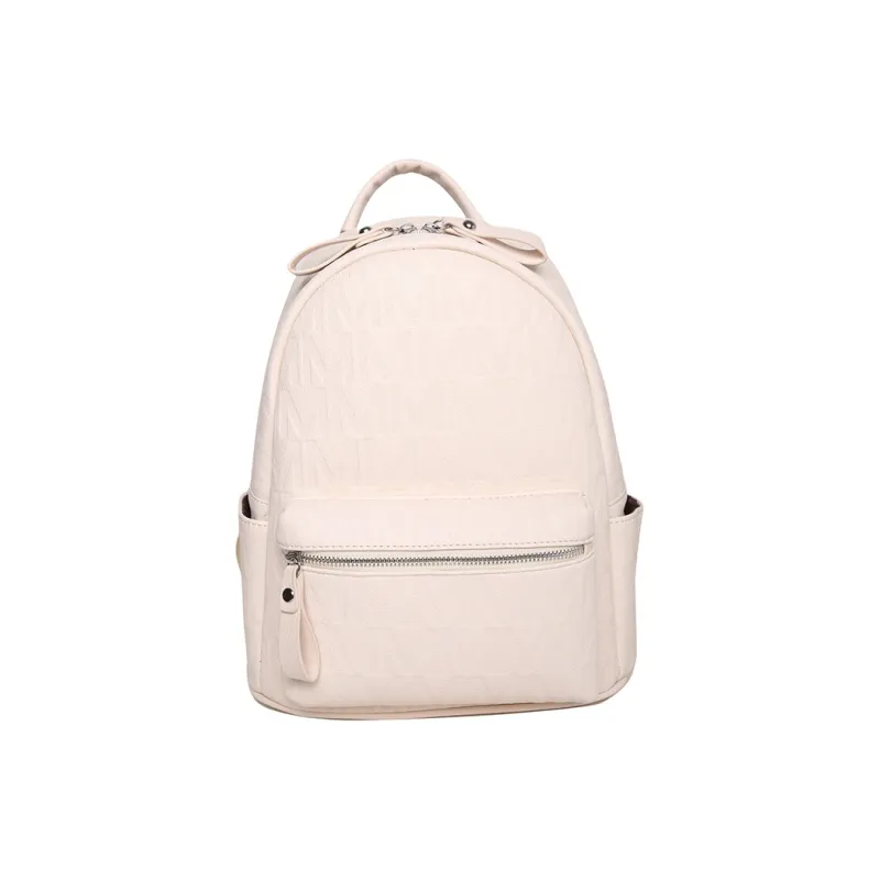 Yalu PU Backpack Women's Black/White-7