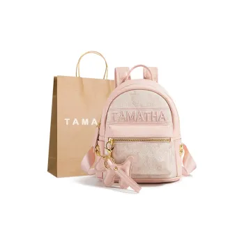 TAMATHA Polyurethane Backpack Women's Pink