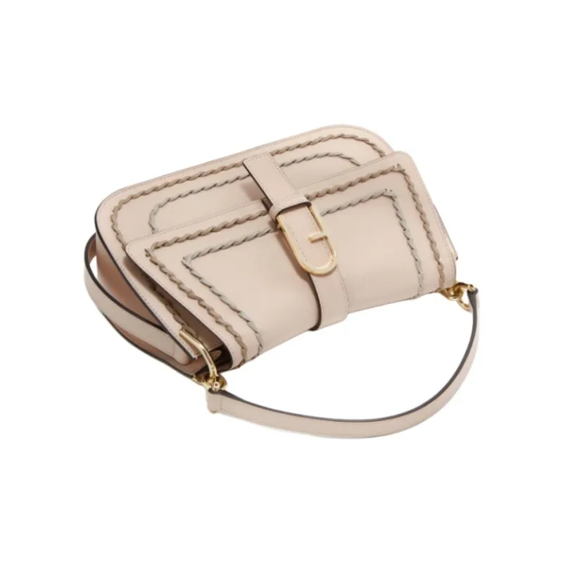 Furla Calfskin One Shoulder Handbag Medium Size Women's Ancient Pink-2