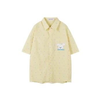 ABCMININ Shirts Women's Yellow