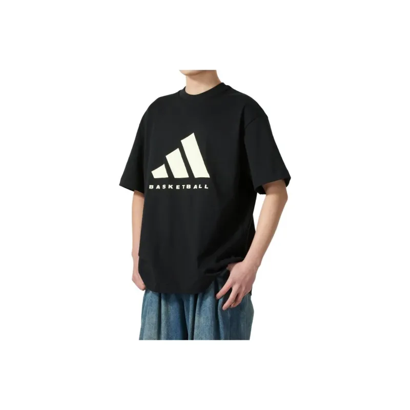 Adidas BASKETBALL SS25 T Shirt Unisex Black-0