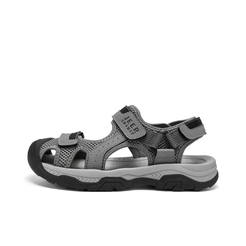 JEEP SPIRIT Slip Resistant, Breathable, Grip, Abrasion Resistant, Lightweight River Trekking Shoes Men's Gray-0