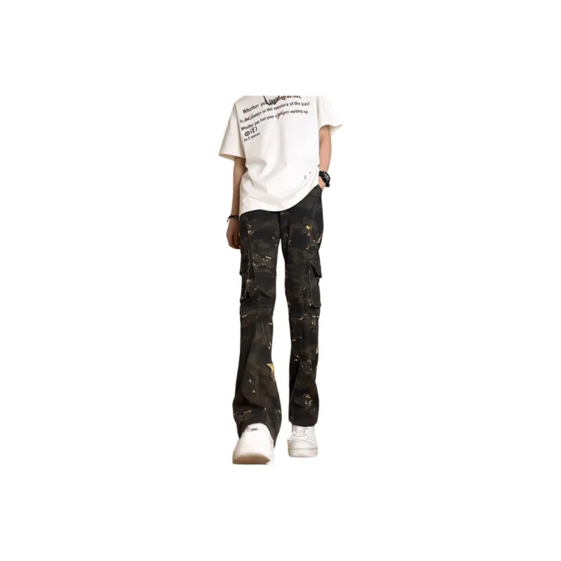 DJ.SPIRIT Cargo Pants Unisex Camouflage-0