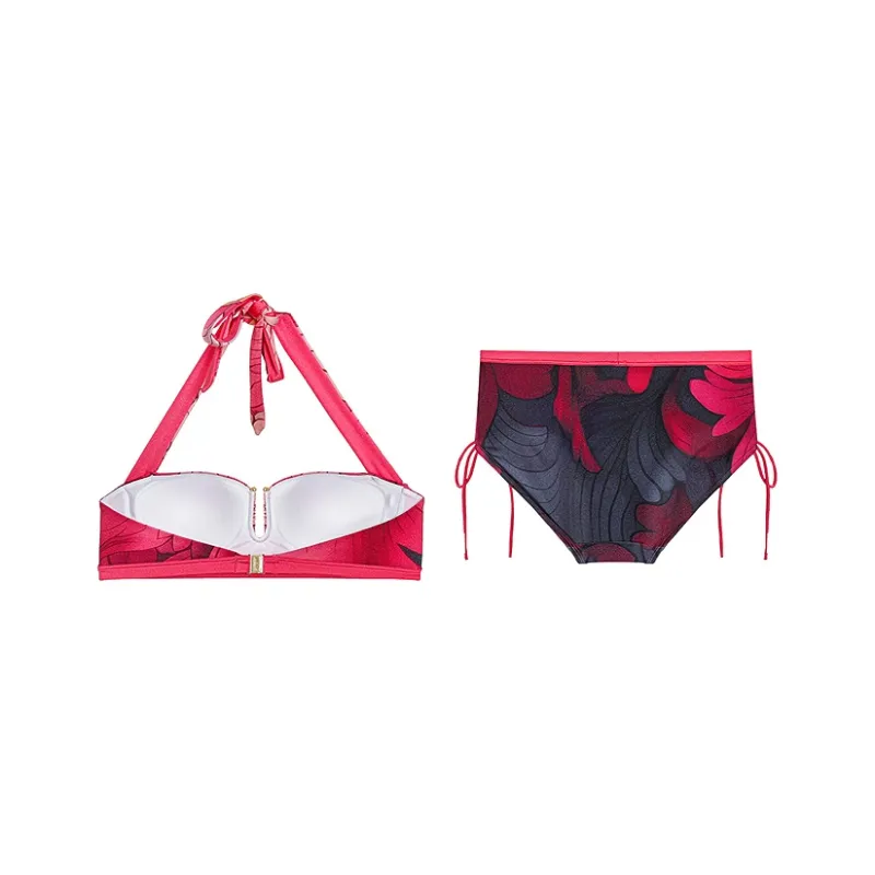 AIMER Bikinis Women's Rose Base Print-1