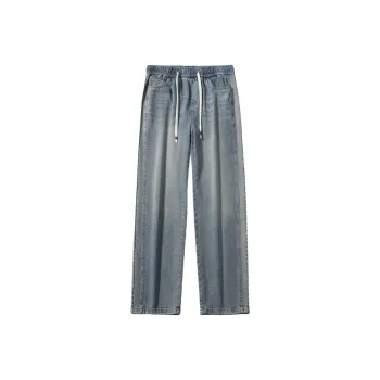 SNOW FLYING Jeans Unisex Light Vintage Blue
