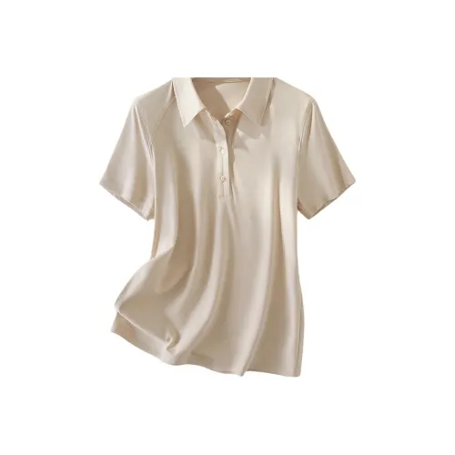 IHIMI T Shirts Women's Light Khaki