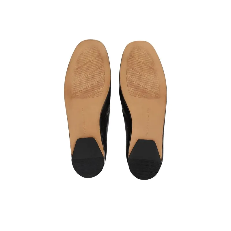 Tommy Hilfiger TH Monogram Loafers 1cm Women's Black-5