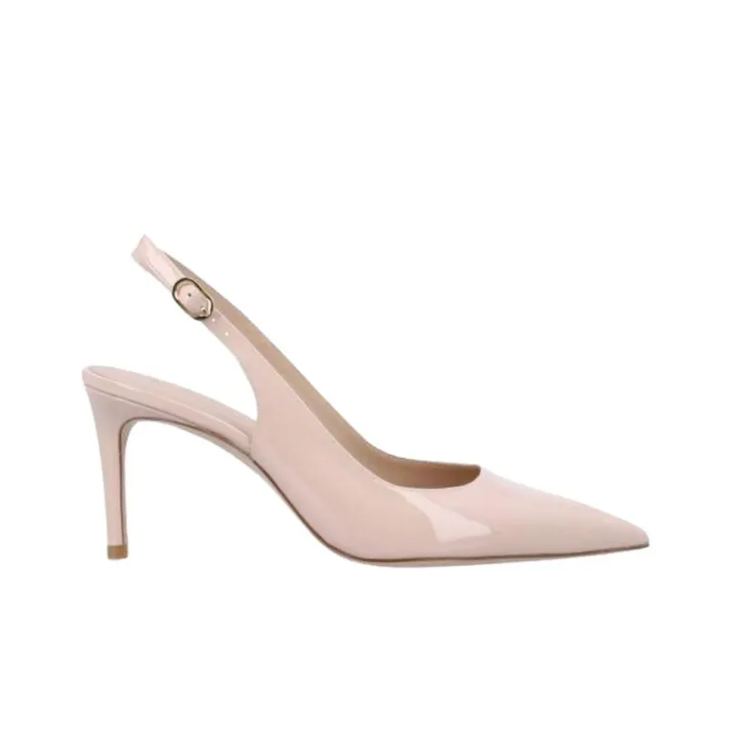 Stuart Weitzman/SW Slim Heel High Heels Women's Beige-1