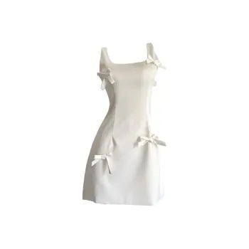 COVT Sleeveless Dresses Women's Pearl White