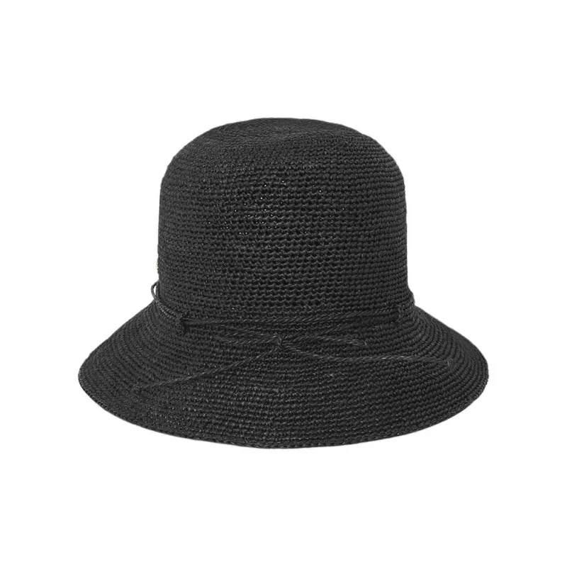 HELEN KAMINSKI Raffia Bucket Hats Women's Black-1