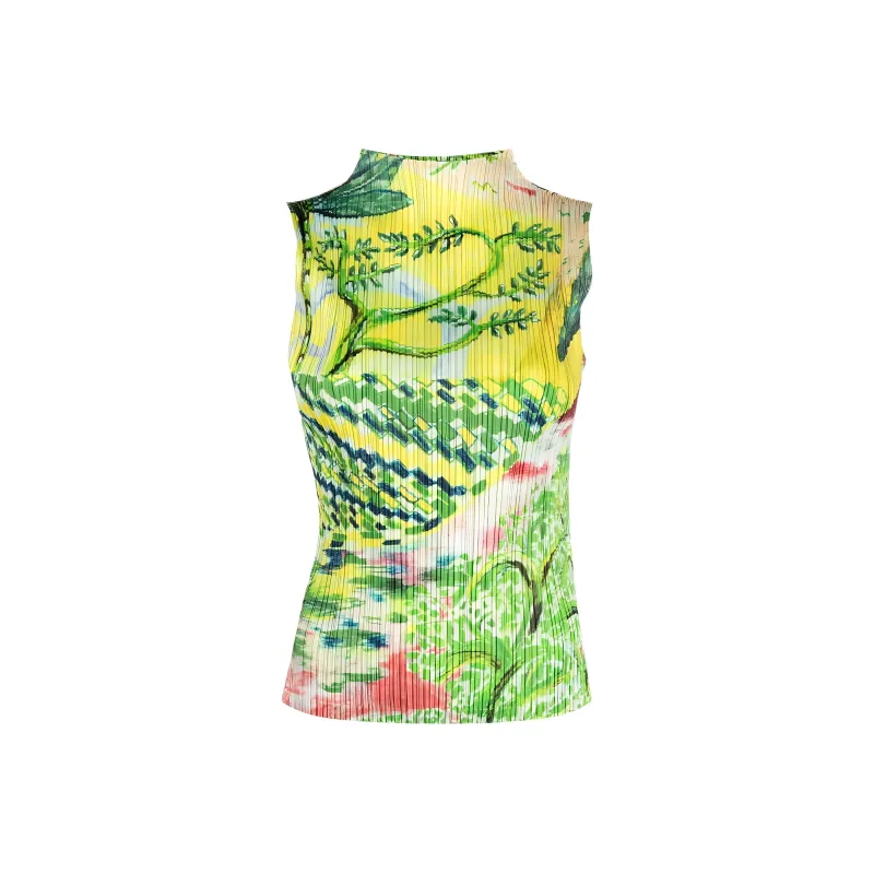 PLEATS PLEASE ISSEY MIYAKE Tank Top Women's Green-0