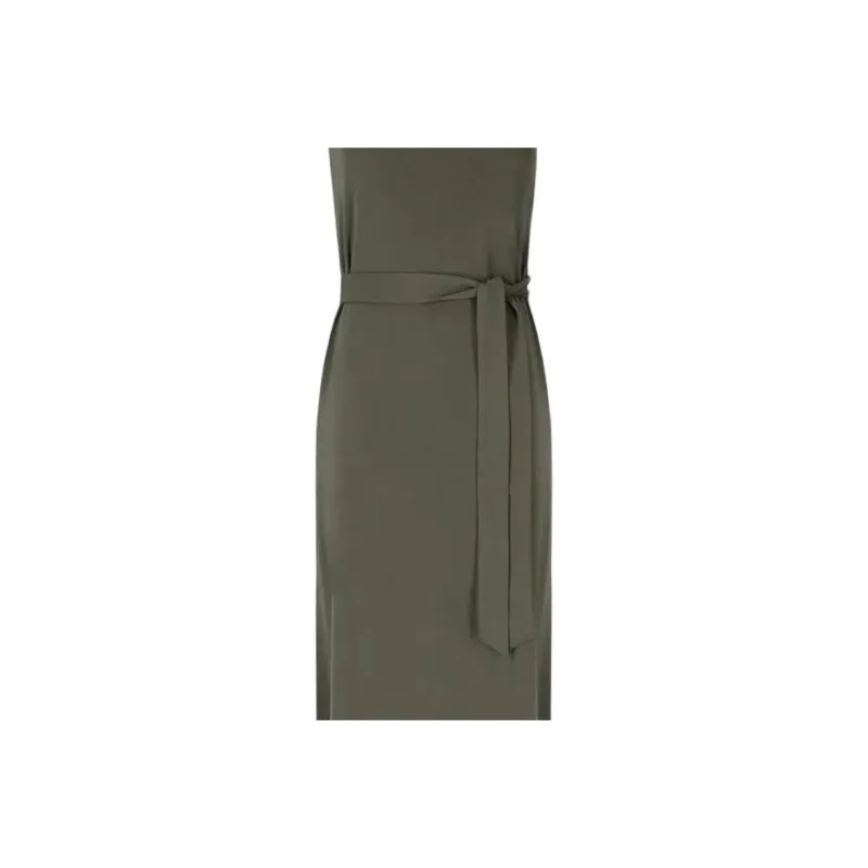 MaxMara Sleeveless Dress Women's Khaki Green-5