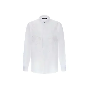 Roberto Cavalli Broderie Anglaise Detail Shirt