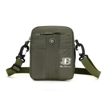 BEN SHERMAN Nylon Crossbody Bag, Shoulder Bag Unisex Multicolor