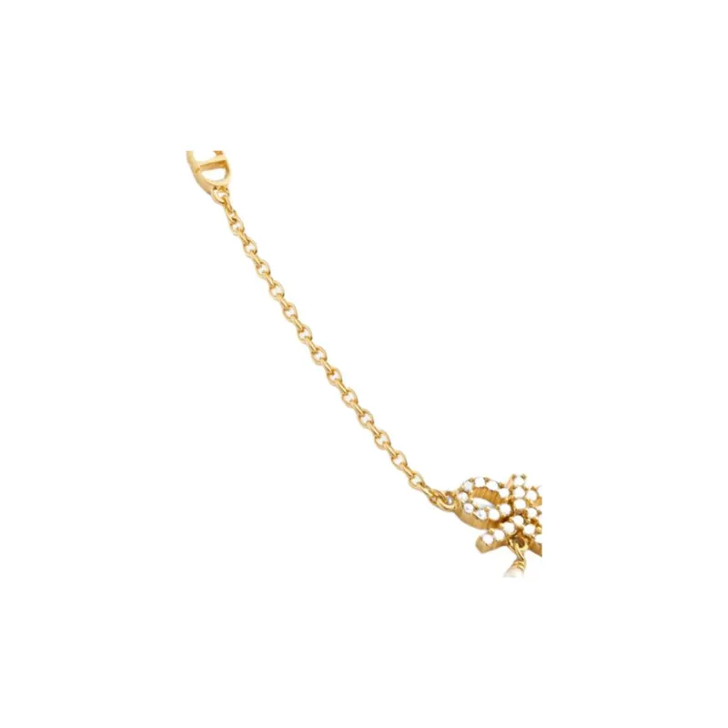 DIOR Gold Plated Necklaces Women's Gold-1