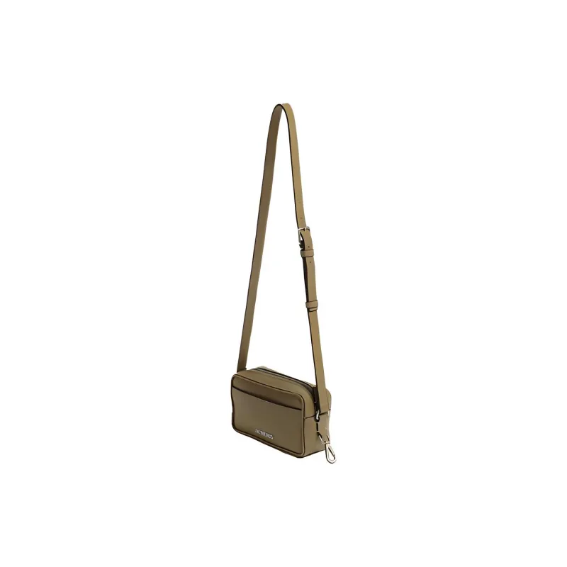 Jacquemus Leather Camera Bag, Small Square Bag, Shoulder Bag, Crossbody Bag Unisex Khaki-2