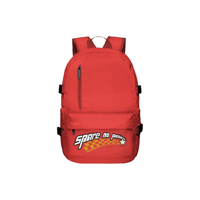TURN UP Polyester Backpack Regular Unisex Red-0